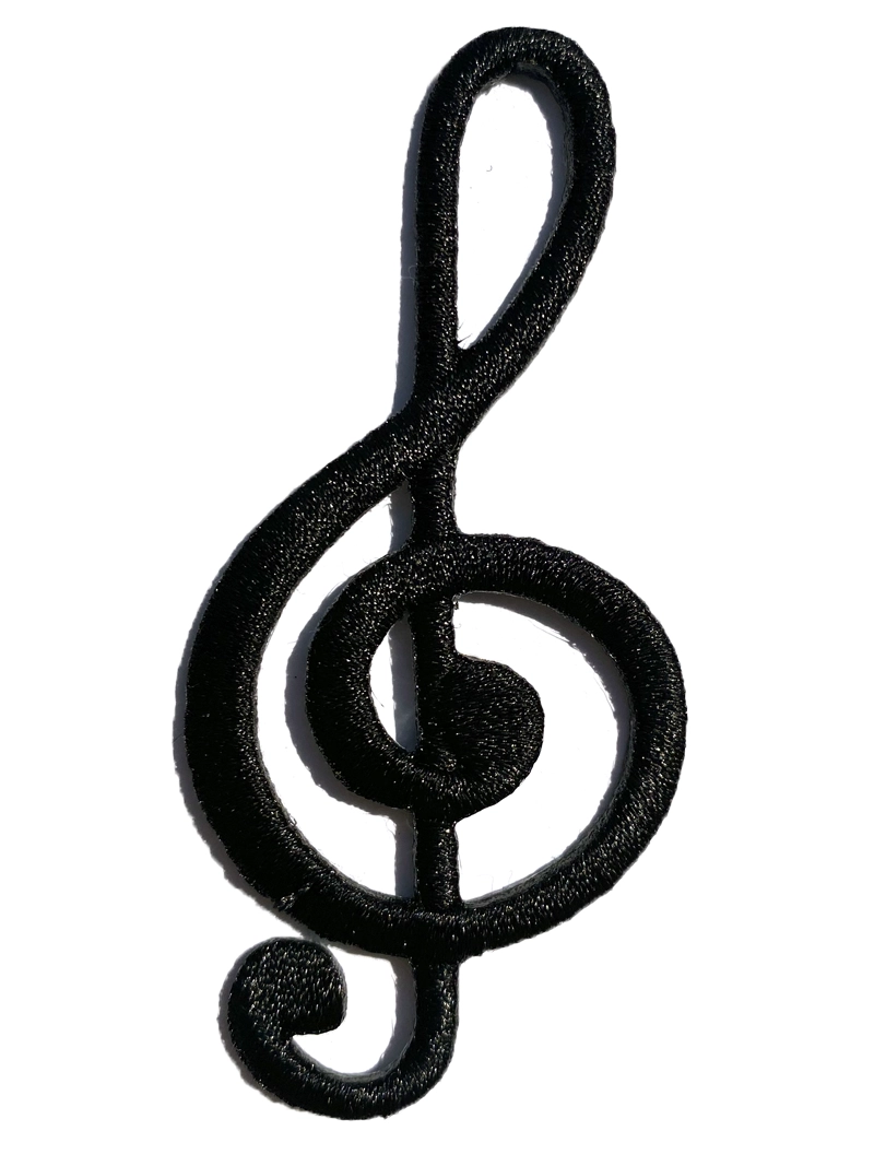 Black Music Note Patch - Sarape Sashes